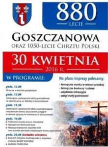 Sobotni wyjazd 30.04.2016 do Goszczanowa